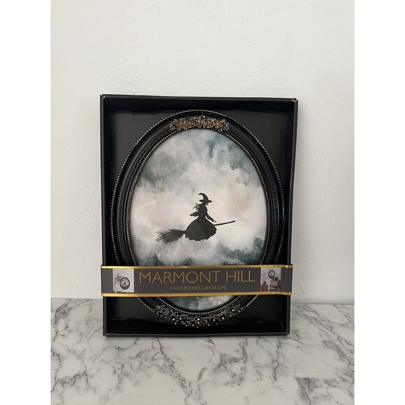 New Marmont Hill Wall Art Pictures Halloween Framed Decor-Witch